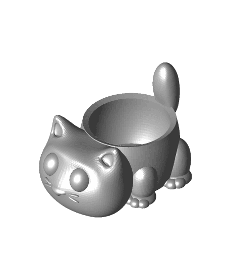 Cat Pot 3d model