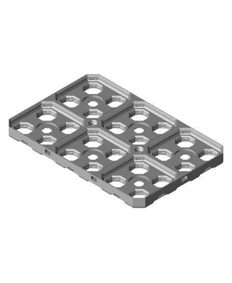 3x2 Multigrid Base Plate 3d model