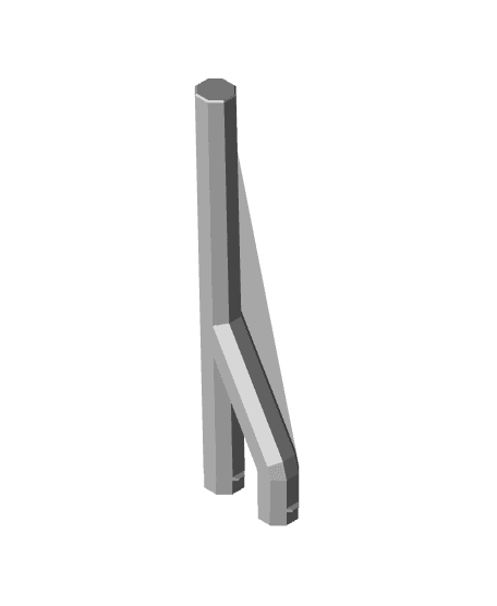 150 mm Peg (Bolt-Locked Double Insert) 3d model