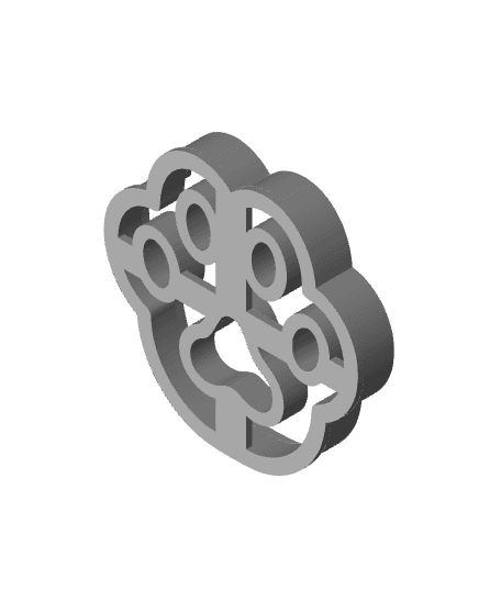 Paw Cookie Cutter, Biscuit Cutter 3d model