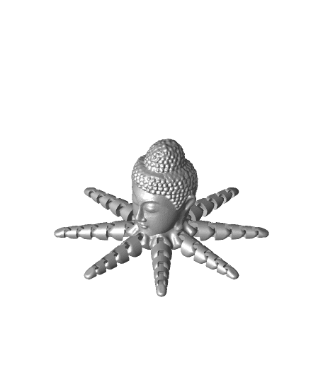 octopus buddha.stl 3d model