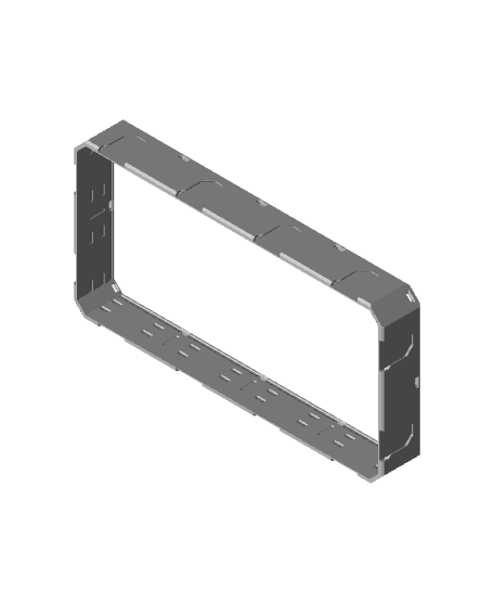 4x2x0·5 - Topped Multipoint Rail - Pop-In Bin Extension 3d model