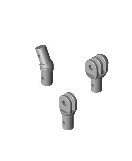 gopro extension (stand-off) 3d model