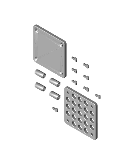 Thorlabs Optical Post Rack 3d model