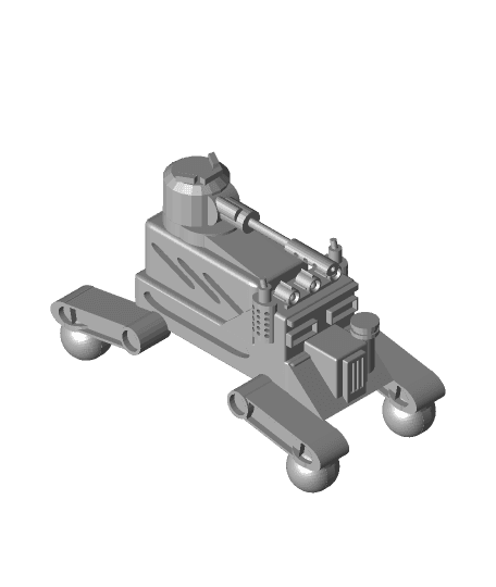 FHW: OxChan Light Tank with Roller Wheels (boD) 3d model