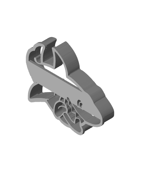 Shark Cookie Cutter, Biscuit Cutter 3d model