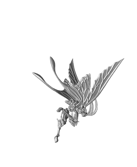 Mothfolk Duelist - Acheron, Fidelium Assassin (Pre-supported) 3d model