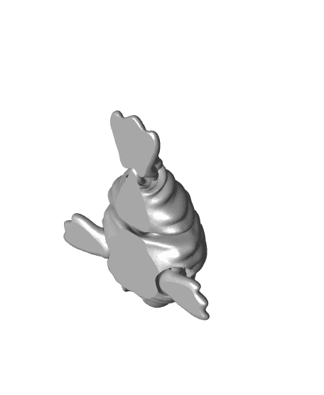 Simple Flexi Walrus - Print in Place 3d model