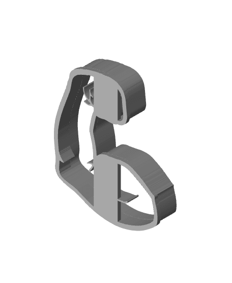 Muscle Cookie Cutter, Biscuit Cutter 3d model