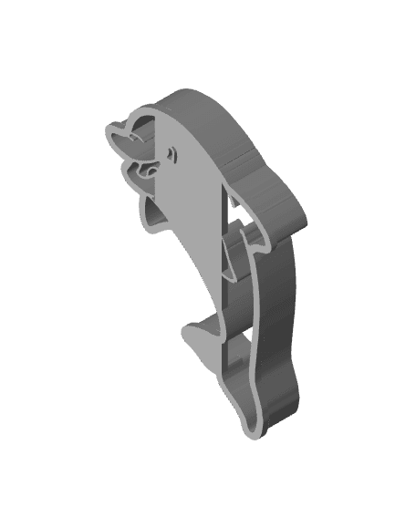 Cute Dolphin Cookie Cutter, Biscuit Cutter 3d model