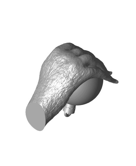 Grinch Hand Ornament 3d model