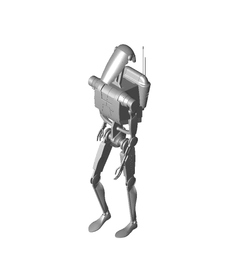 Star Wars - Battle Droid with STAP | 3D model