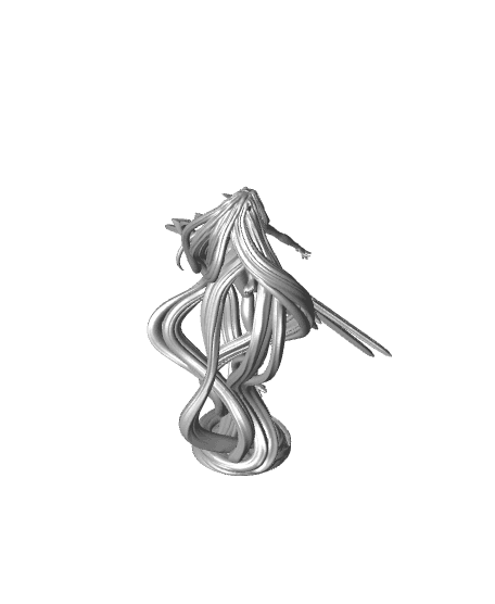 Nendra - Preistes of Eilistraee - Deity Fight Club - PRESUPPORTED - Illustrated and Stats - 32mm 3d model
