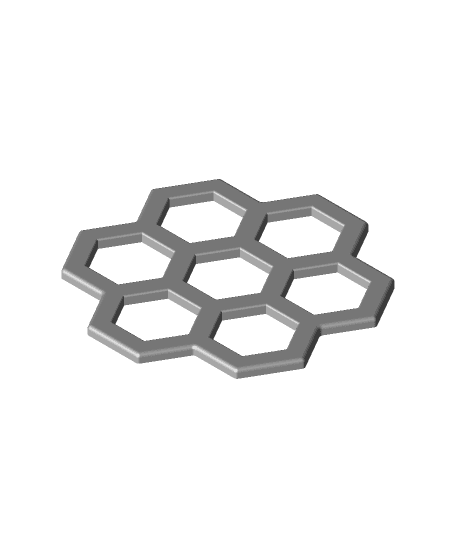 Geometric Hexagon Flower Trivet/Rack/Coaster 3d model