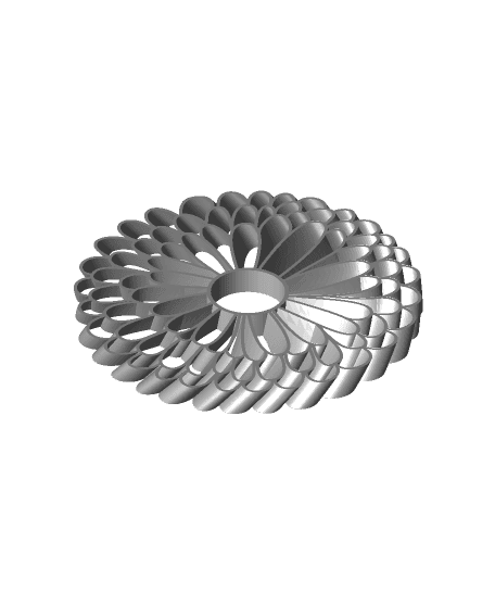 Small Flower Pinwheel 3d model
