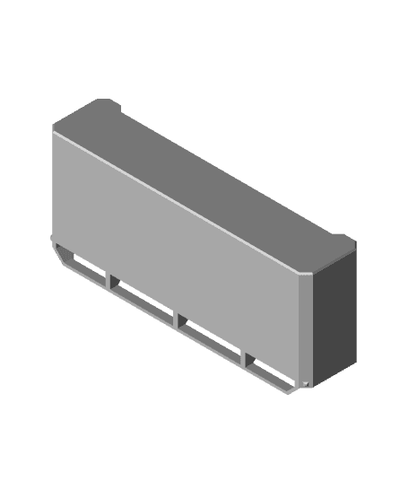 4x1x1.5-Deep - Linear Divided - Multibin Simple Drawer 3d model