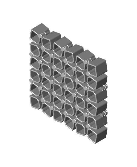 Auxetic Cubes // 18mm 6x6 3d model