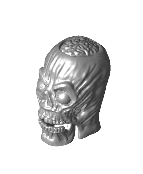 Angry Jack Chattering Skull 3d model