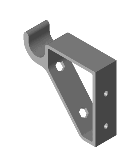 Wall-mounted Rod Holder - 3D model by 3dprintingbuilds on Thangs