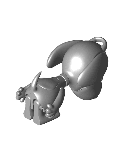 MULTICOLOR- FLEXI Snoopy -Keychain/Bag Dangle 3d model