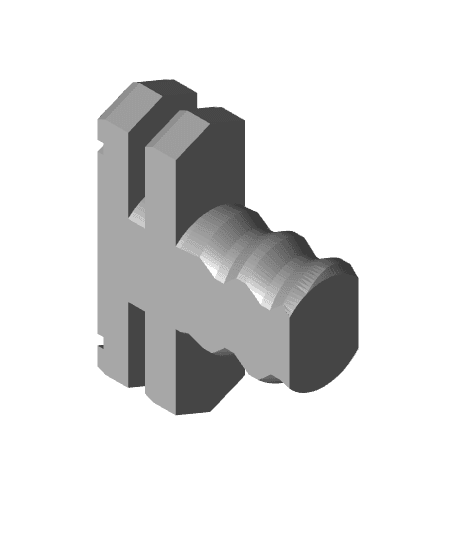 Bin Through Plate To Tile, Multigrid T-bolt 3d model