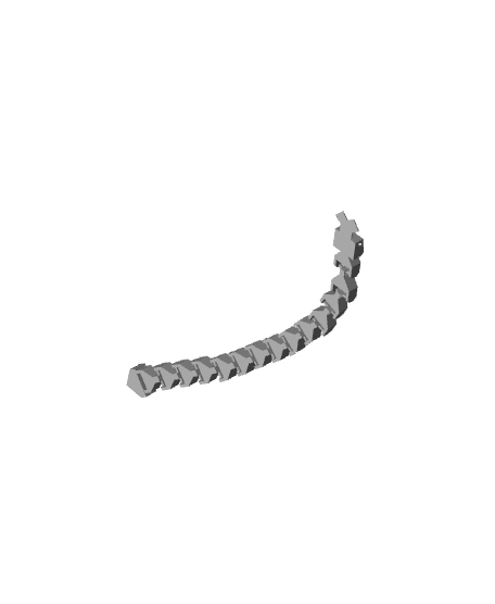 Print In Place Articulated Snake 3d model