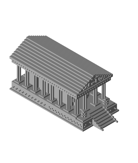Minecraft Creeper Temple 3d model