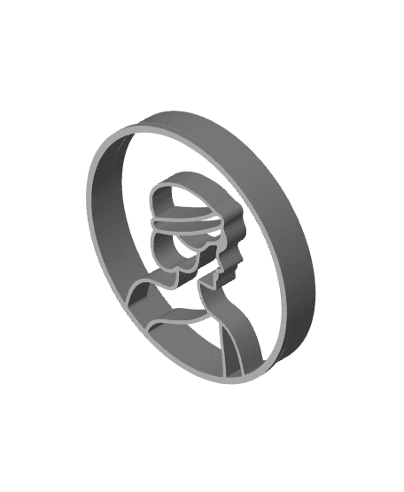 Roma Cookie Cutter, Biscuit Cutter 3d model