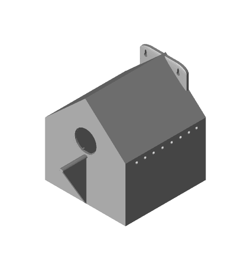 Simple and small birdhouse 3d model