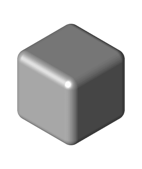 Rounded cube  3d model