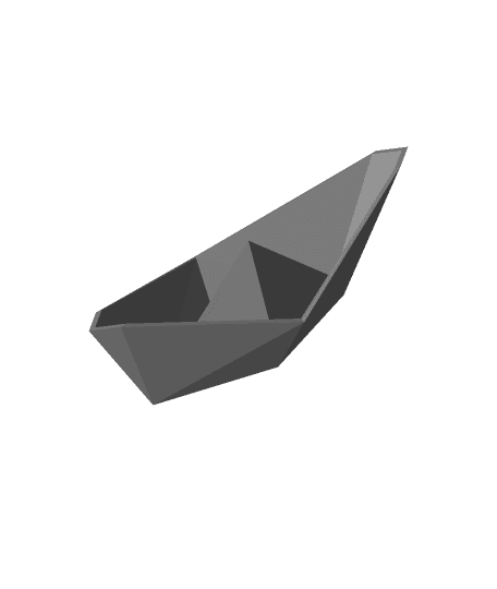 Origami Ship Chopstick Holder 3d model