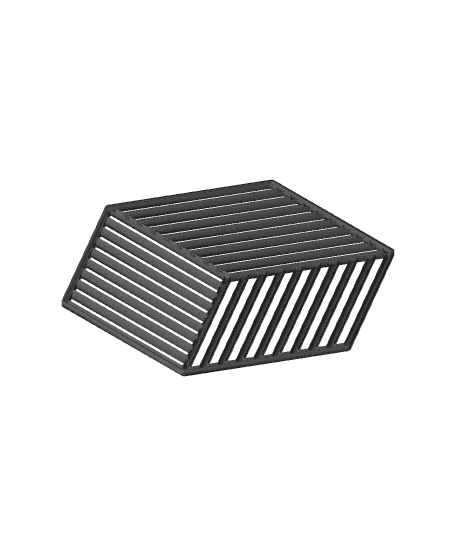 Cube silhouette 3d model