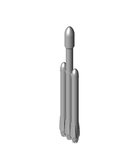 Falcon Heavy Simple 3d model