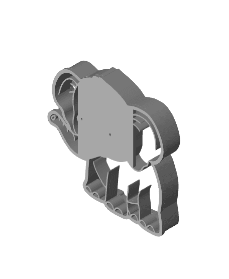 Elephant Cookie Cutter, Biscuit Cutter 3d model