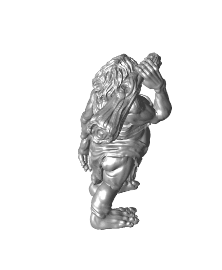 Hill giants - 2 Models - PRESUPPORTED - 32 mm scale  3d model