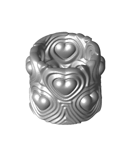 Heartbeat Vase (Small) 3d model