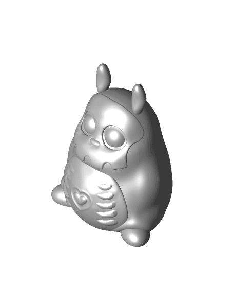 Chibi Totoro - Halloween Edition 3d model