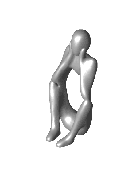 Thinker Statue 3d model
