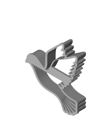 Bird Cookie Cutter, Biscuit Cutter 3d model