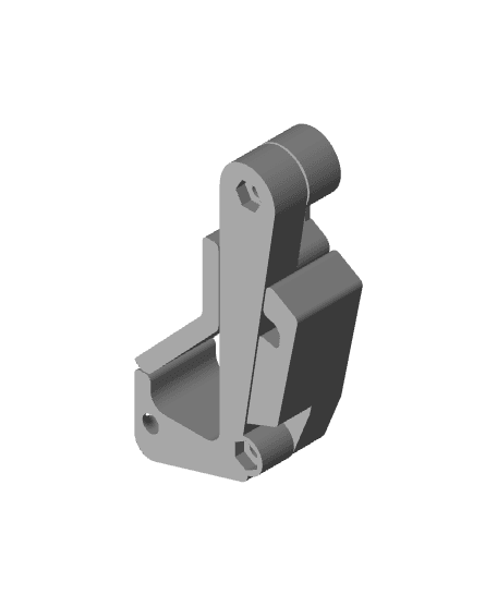 Compact Phone holder keychain 3d model