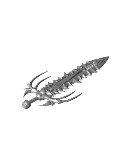 Bone Sword 3D Model - Perfect for Cosplay and Props 3d model