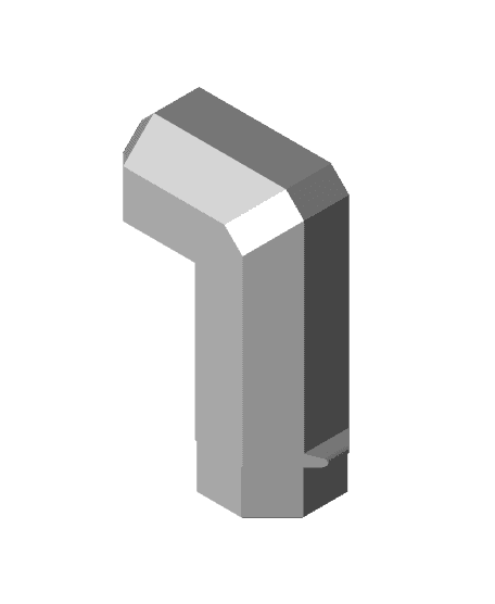 15x7·5 mm - Hook (Bolt-Locked Insert) 3d model