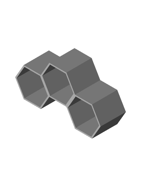 Hex Container Drawers 3d model