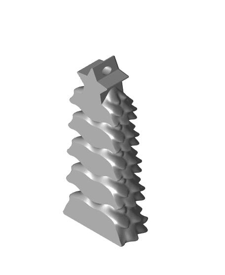 Christmas Tree with Star 3d model
