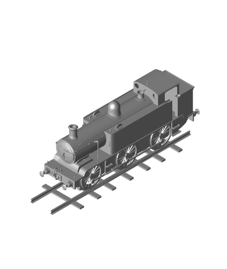 Steam train 3d model
