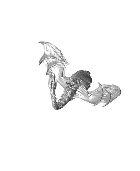 Gargolisk - With Free Cyberpunk Dragon Warhammer - 40k Sci-Fi Gift Ideas for RPG and Wargamers 3d model