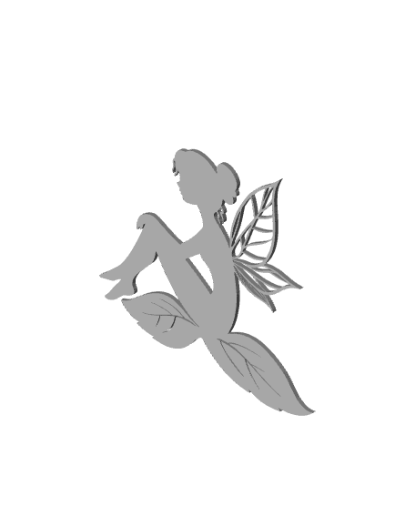 Forest fairie wall art fairy sprite decor 3d model