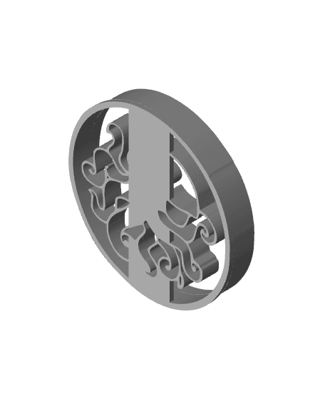 Octopus Cookie Cutter, Biscuit Cutter 3d model