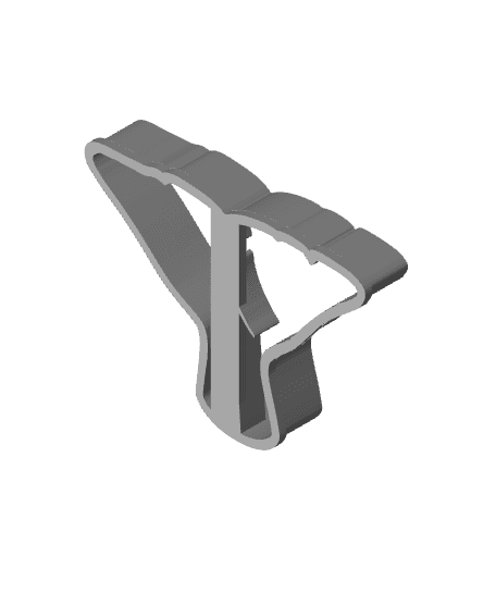 Whale Tall Cookie Cutter, Biscuit Cutter 3d model