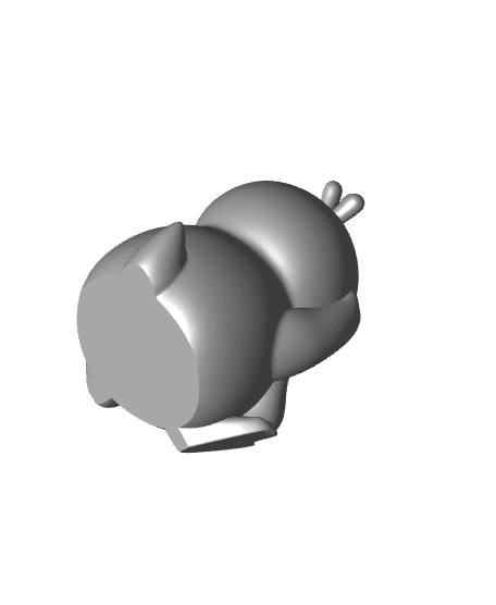 Chibi Psyduck (Easy Print No Supports) 3d model